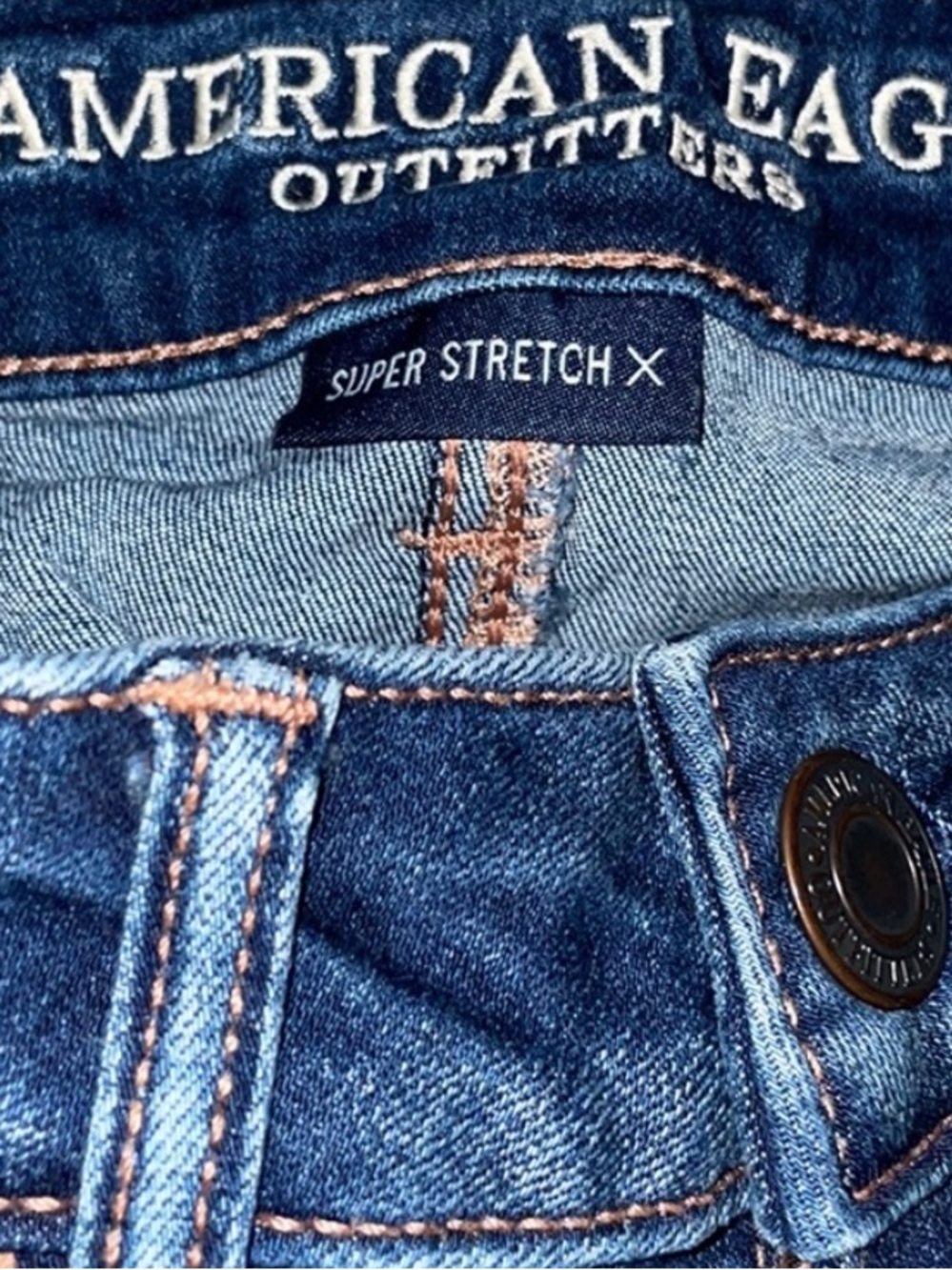 American Eagle Outfitters Destroyed, Super Stretch X Jegging. Sz 2 - Picture 6 of 6
